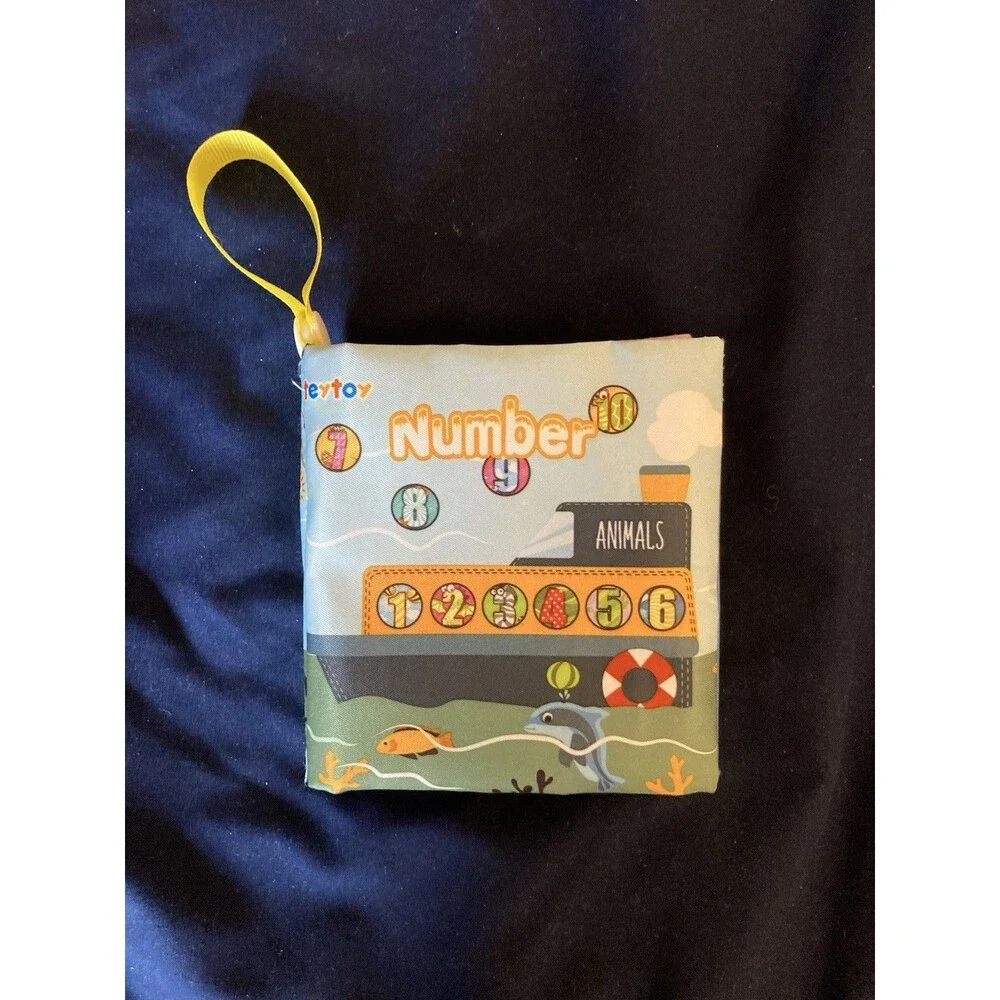 Teytoy Baby Soft Cloth 6 Books Educational Activity Crinkle Rattle Squeak